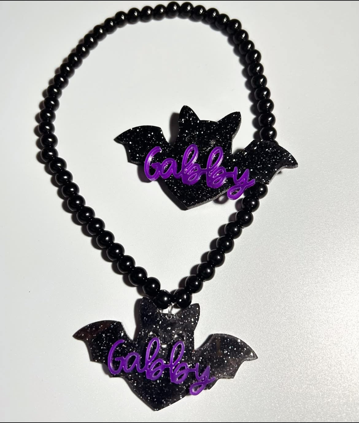 Purple Sparkly Bat
