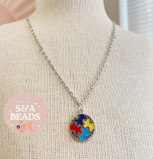 Autism Awareness necklace