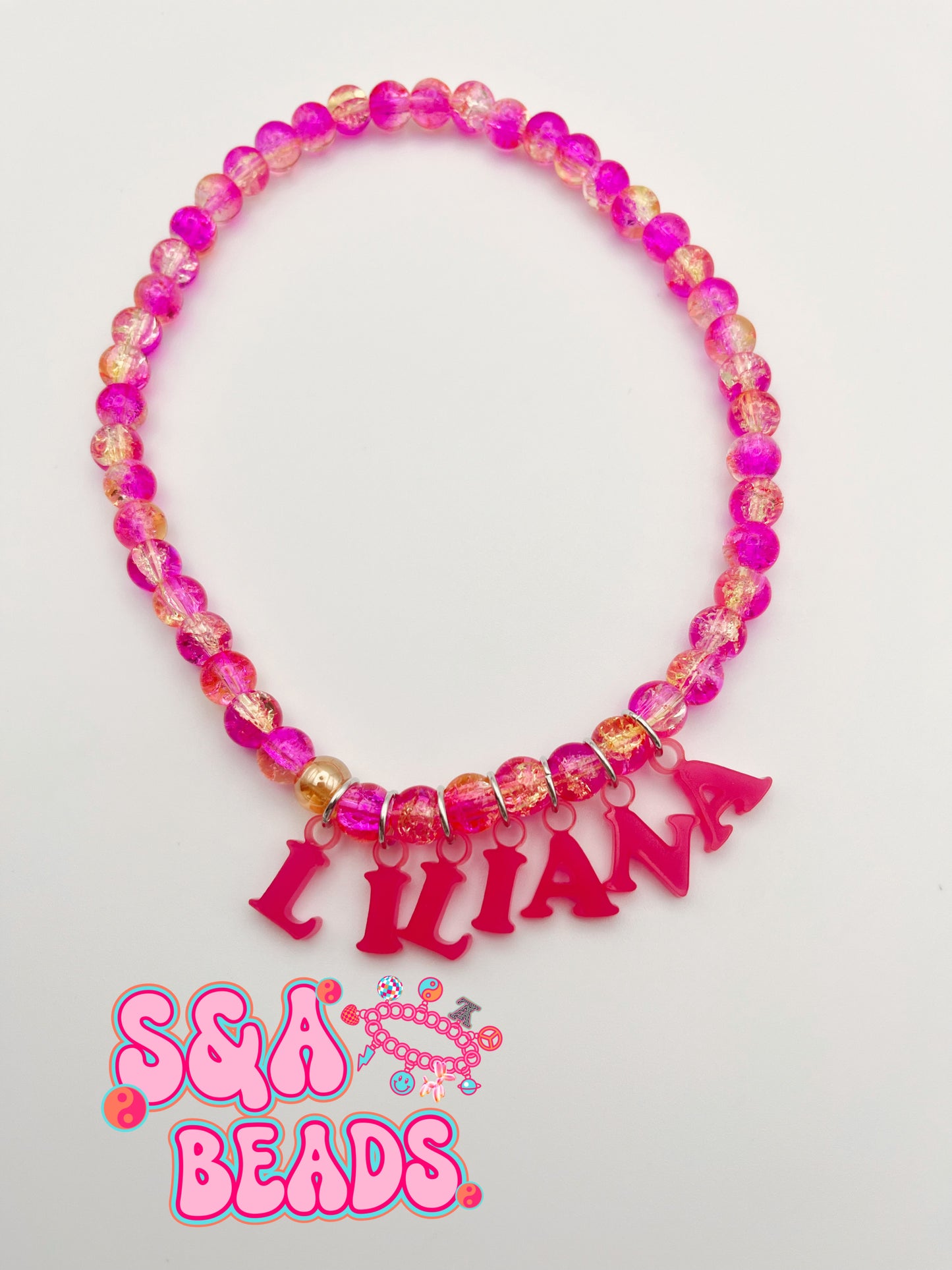 Acrylic letter Name necklace