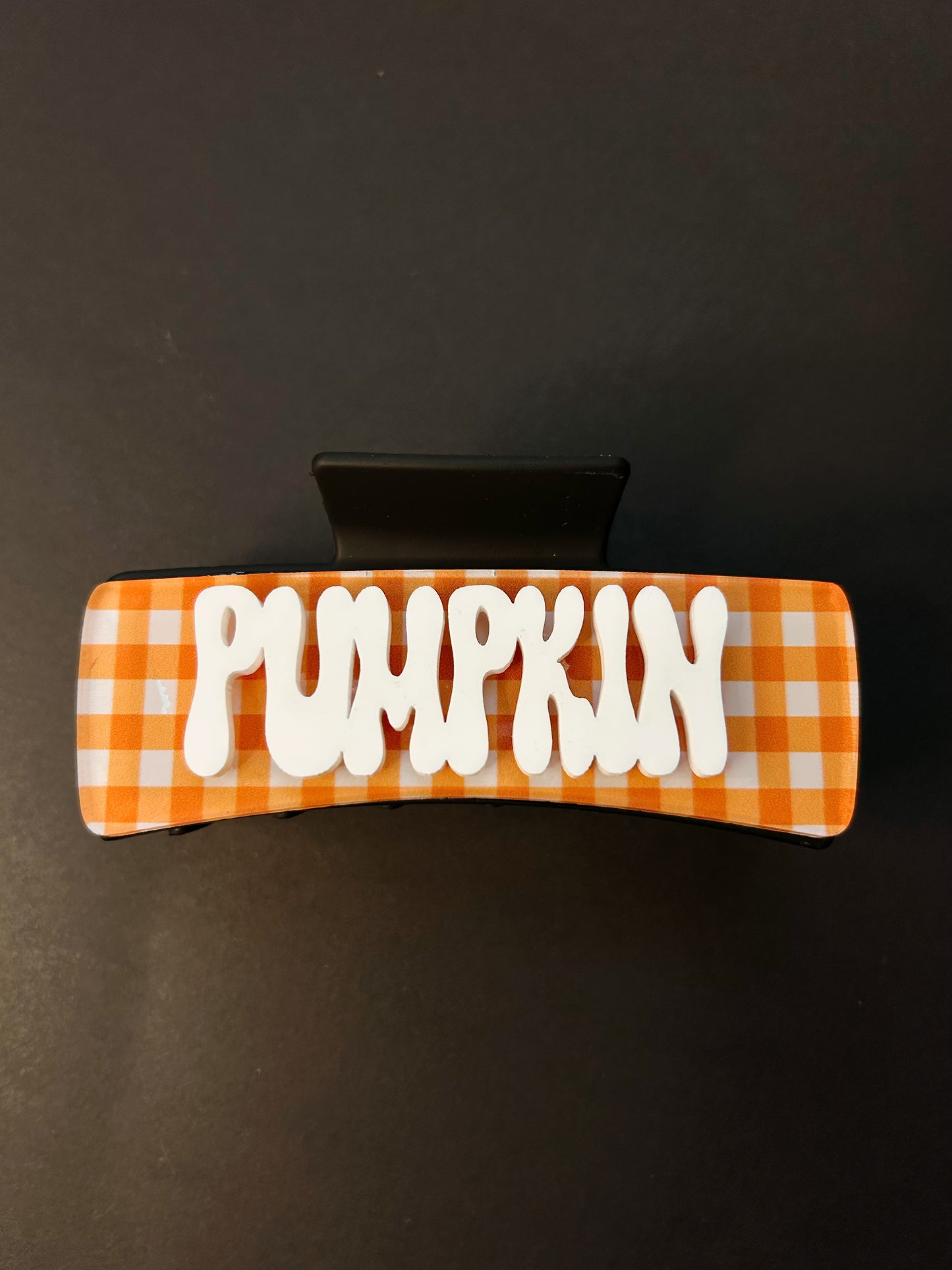 Orange gingham