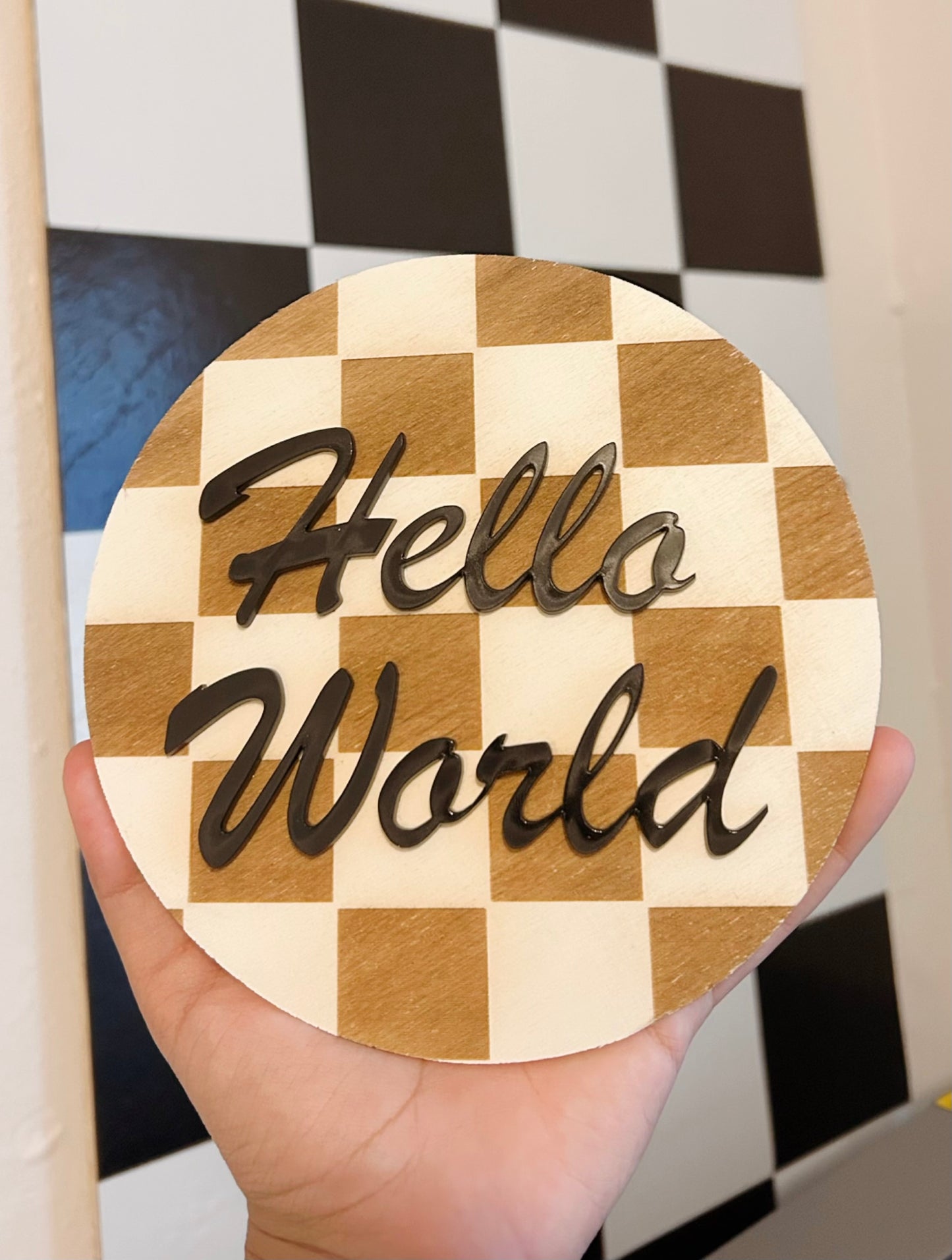 Checkered hello world