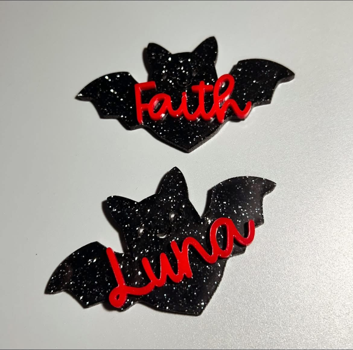 Red Sparkly Bat