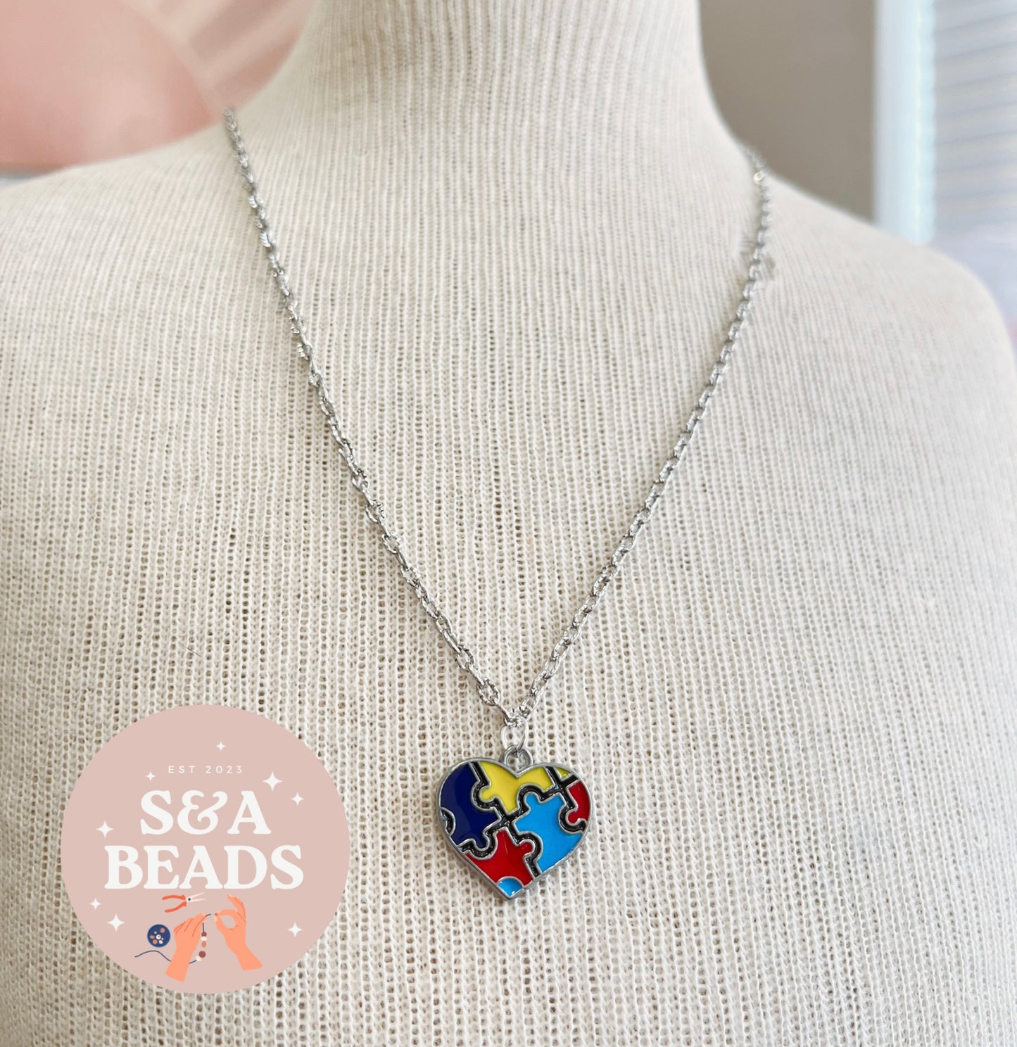 Autism Awareness necklace