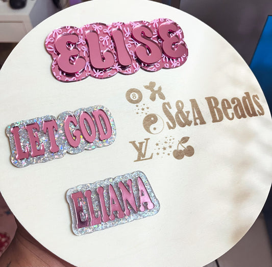 Glitter & pink mirror