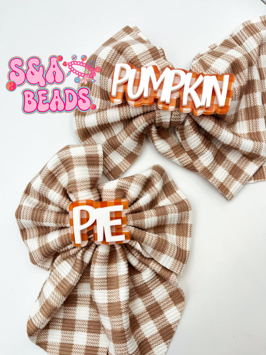 Pumpkin pie clips