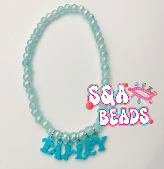 Acrylic letter Name necklace