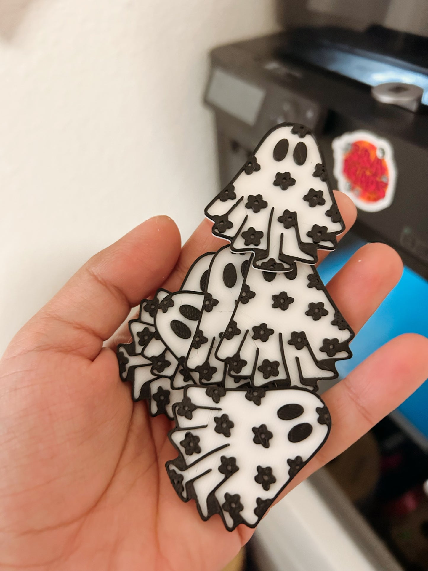 Halloween flower ghost