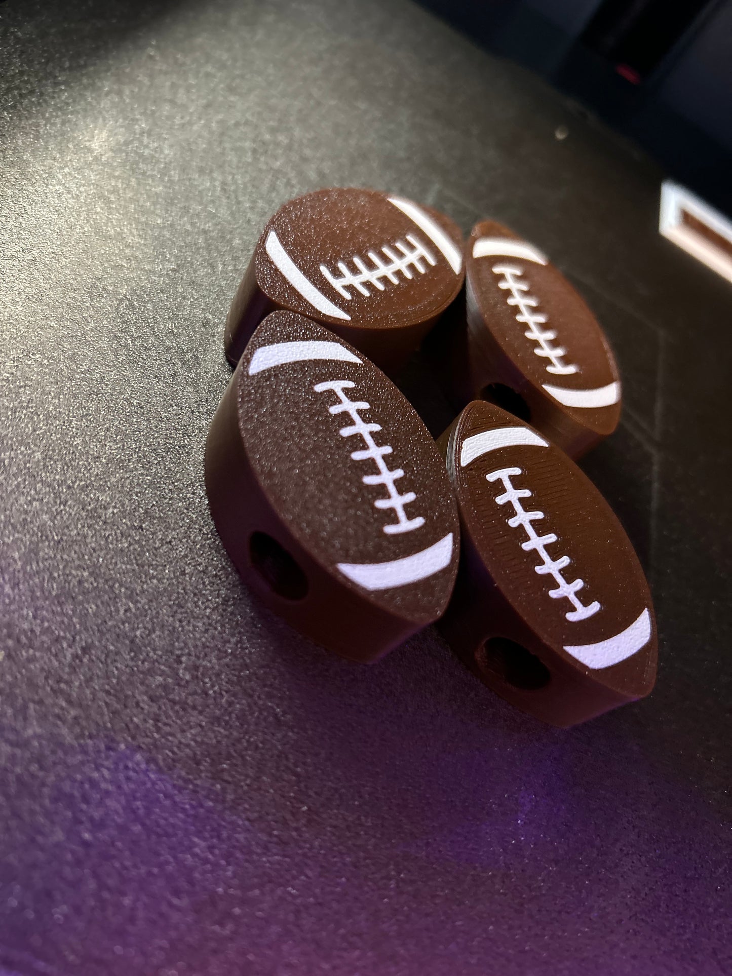 Football straw toppers