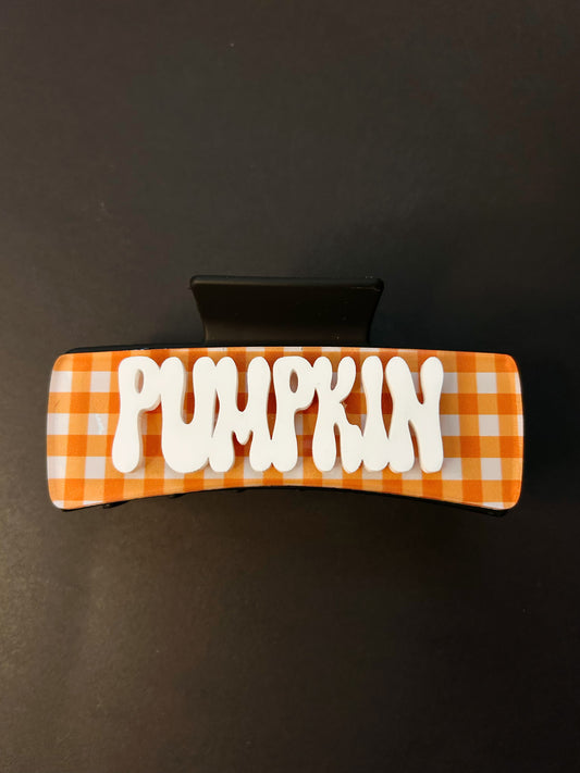 Orange gingham