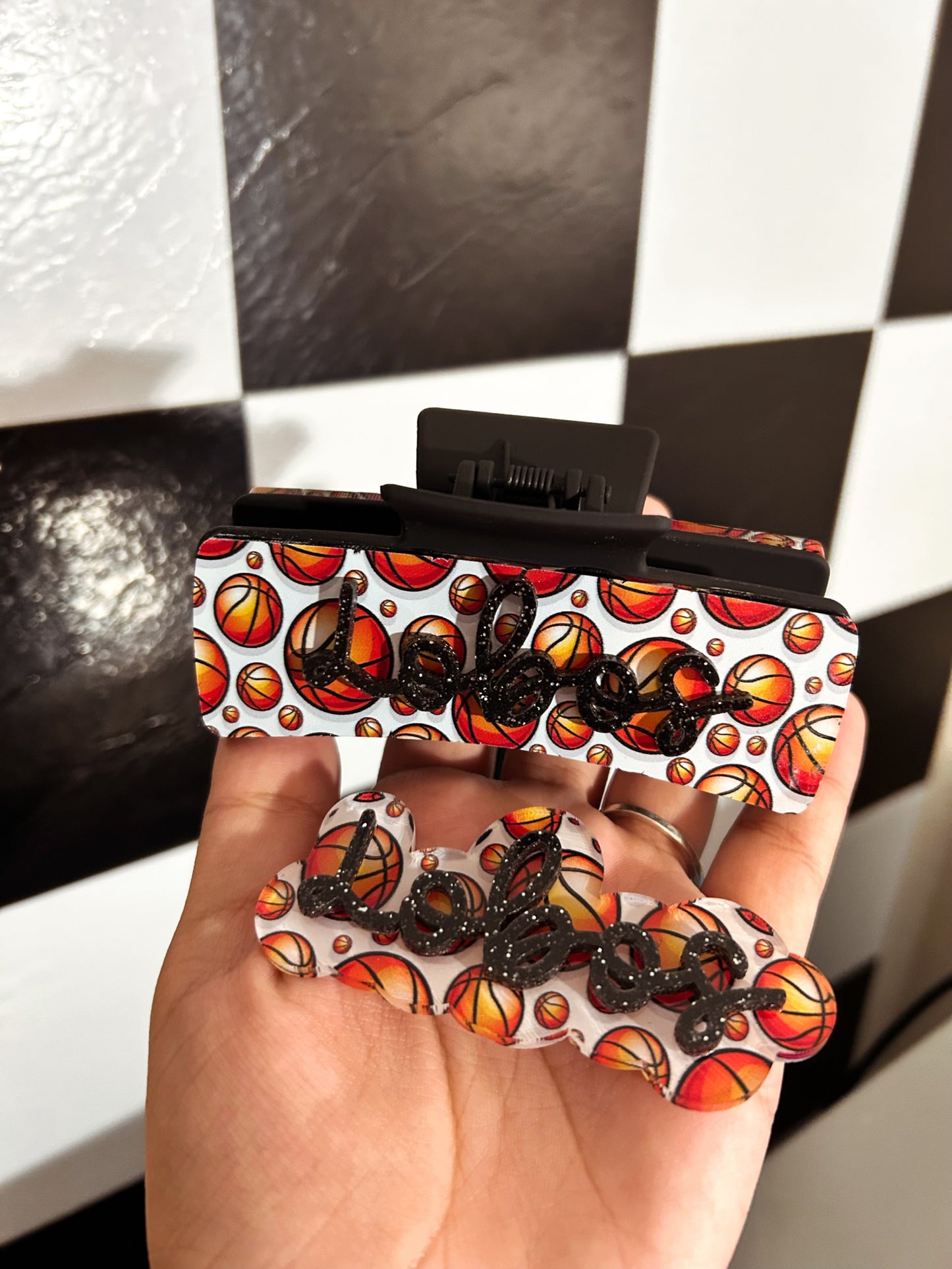 Basketball Claw Clip