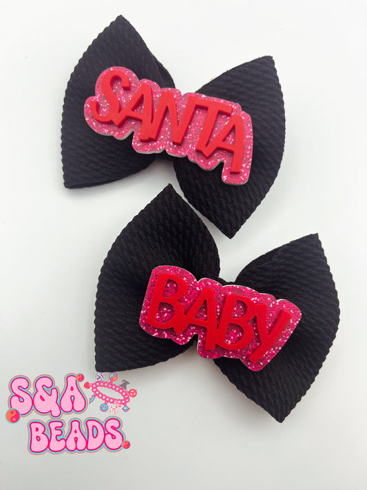 Santa baby clips