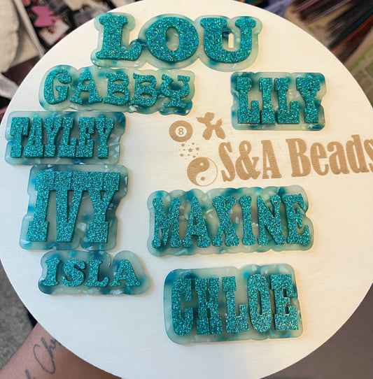 Glitter teal